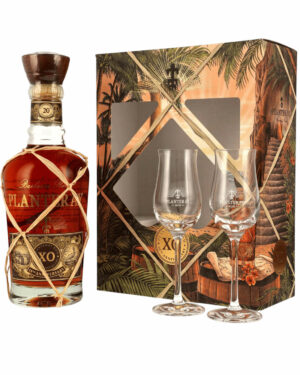 coffret PLANTERAY RUM XO 20eme anniversaire + 2 verres