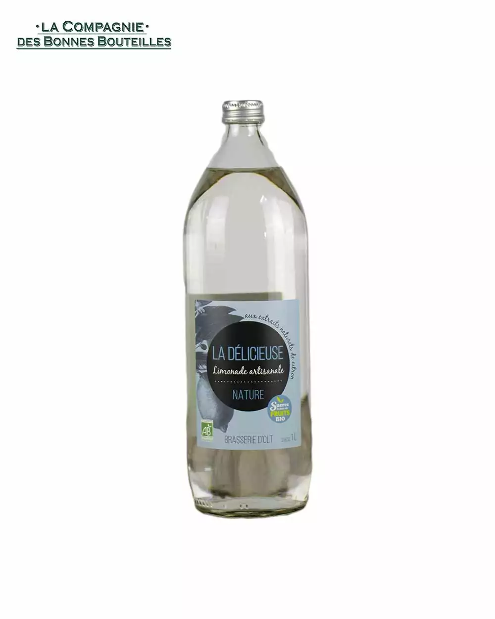 Glass water bottle Limonade 100cl