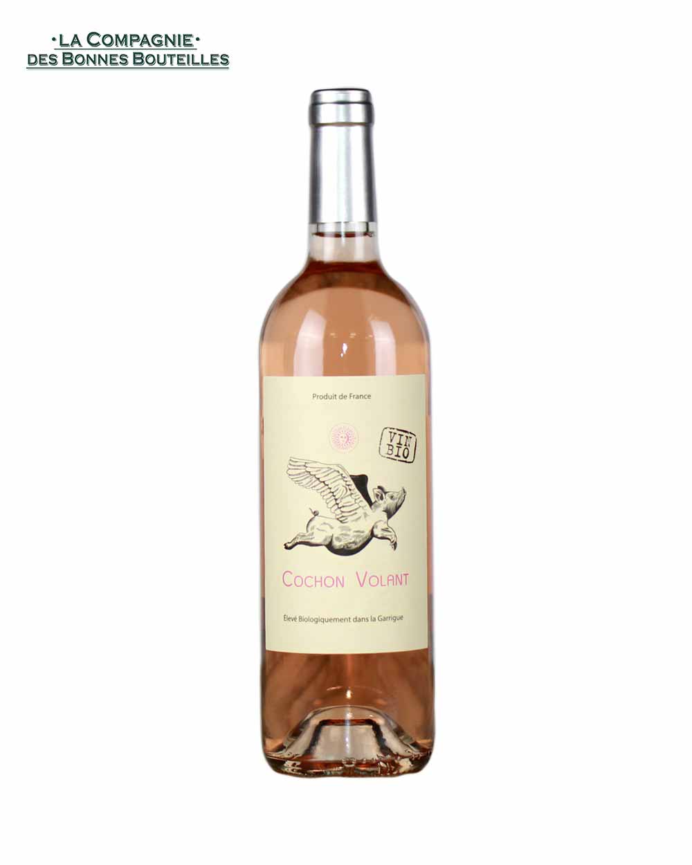 Vin rosé Corbières Château De Caraguilhes Cochon Volant 75 cl
