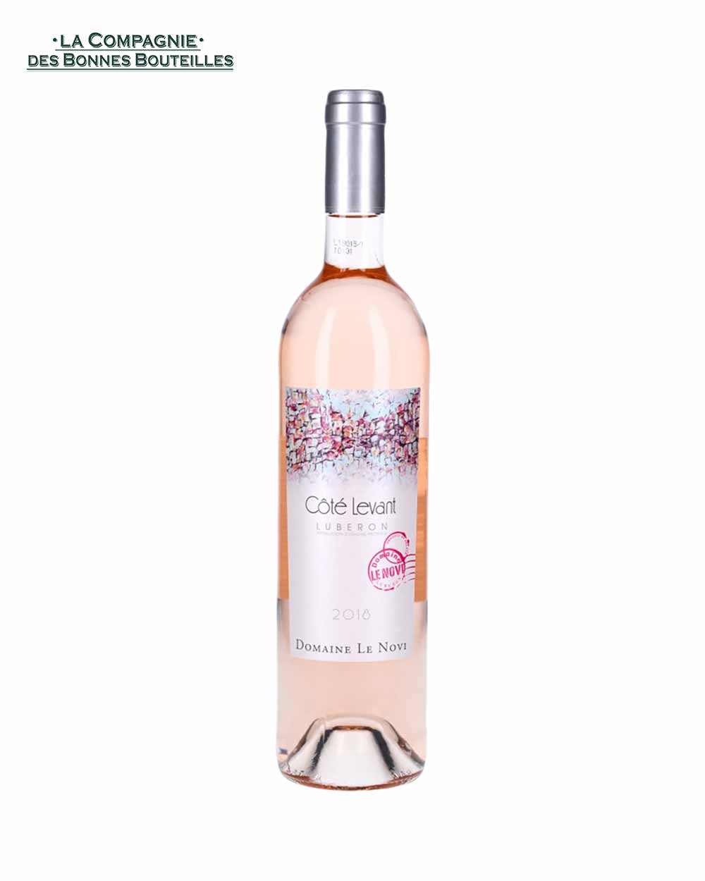 Vin Rosé AOC Luberon Domaine le Novi - Côté levant - 2020 -75 cl