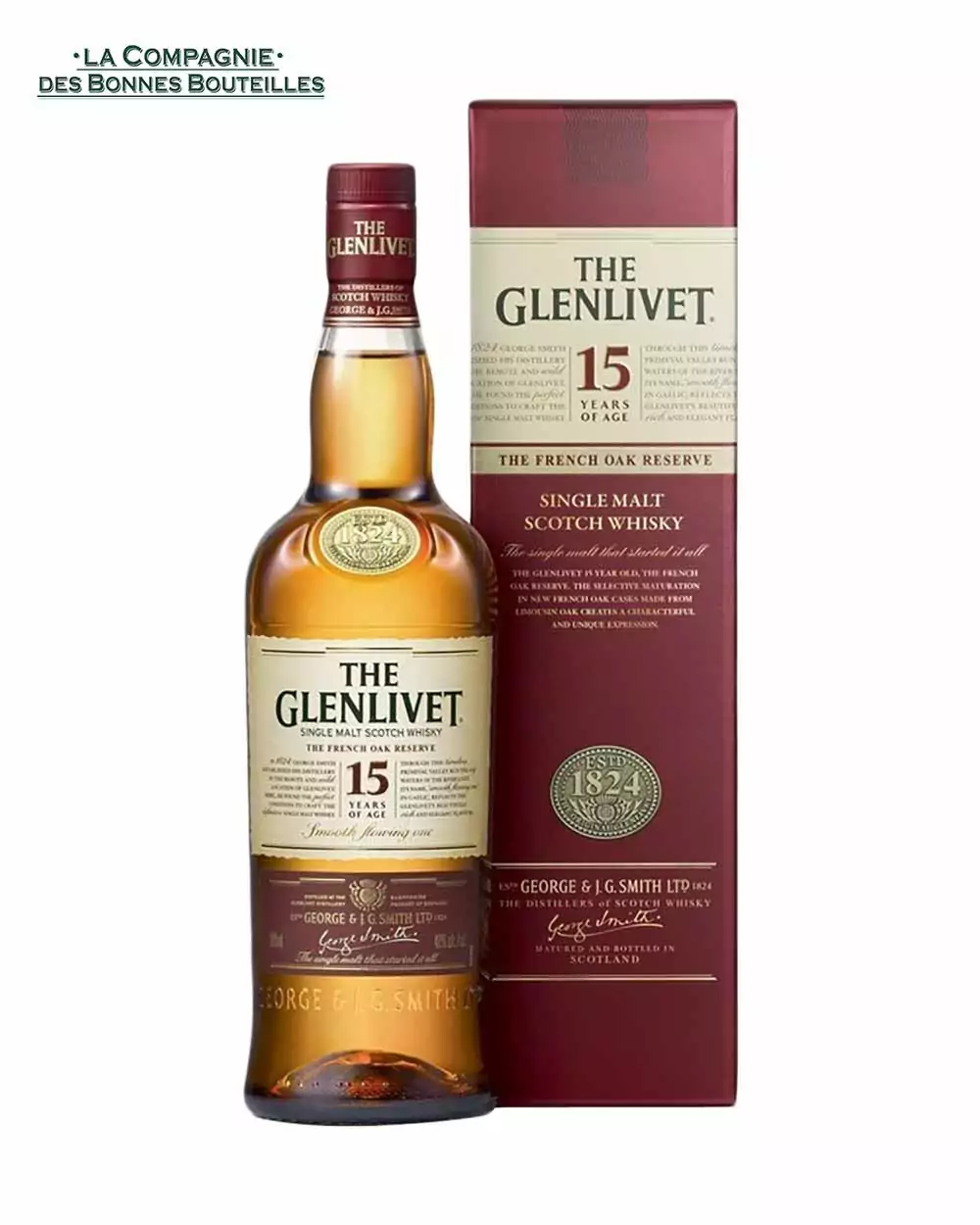 Whisky Glenlivet French Oak 15 ans Single Malt Reserve 70 cl
