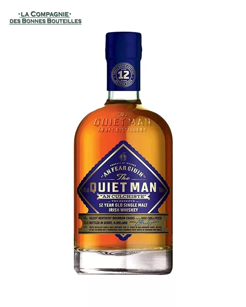 Whisky Quiet Man single malt Irish 12 ans - 70cl