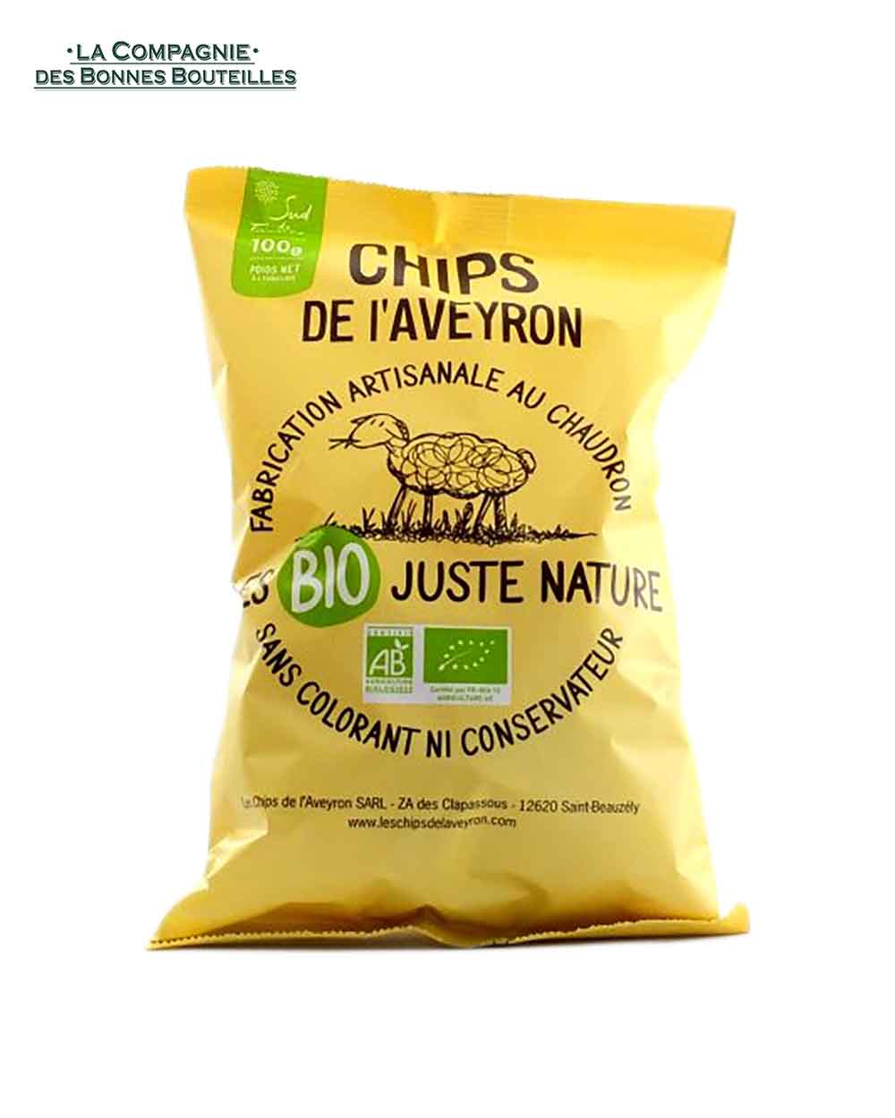 Chips nature bio de l'Aveyron 100 gr