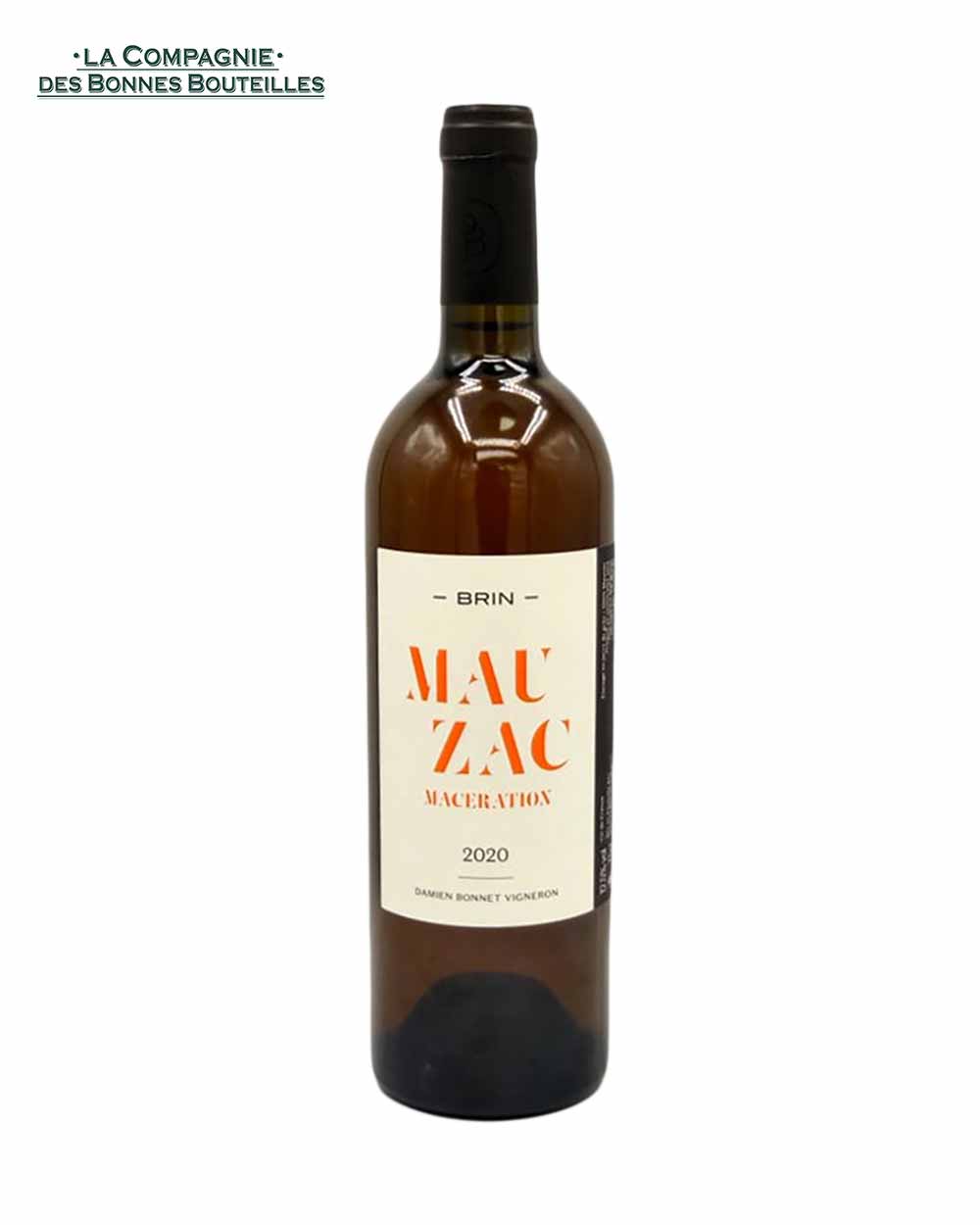 Vin Blanc de macération - Domaine de Brin - Mauzac - 2020 -75 cl