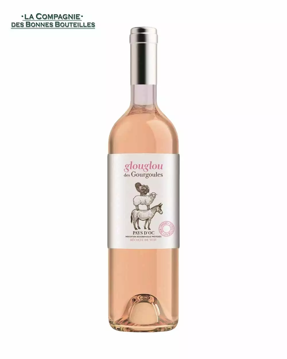 Vin rosé - IGP Pays d'Oc - Glou Glou - 2020 -75 cl