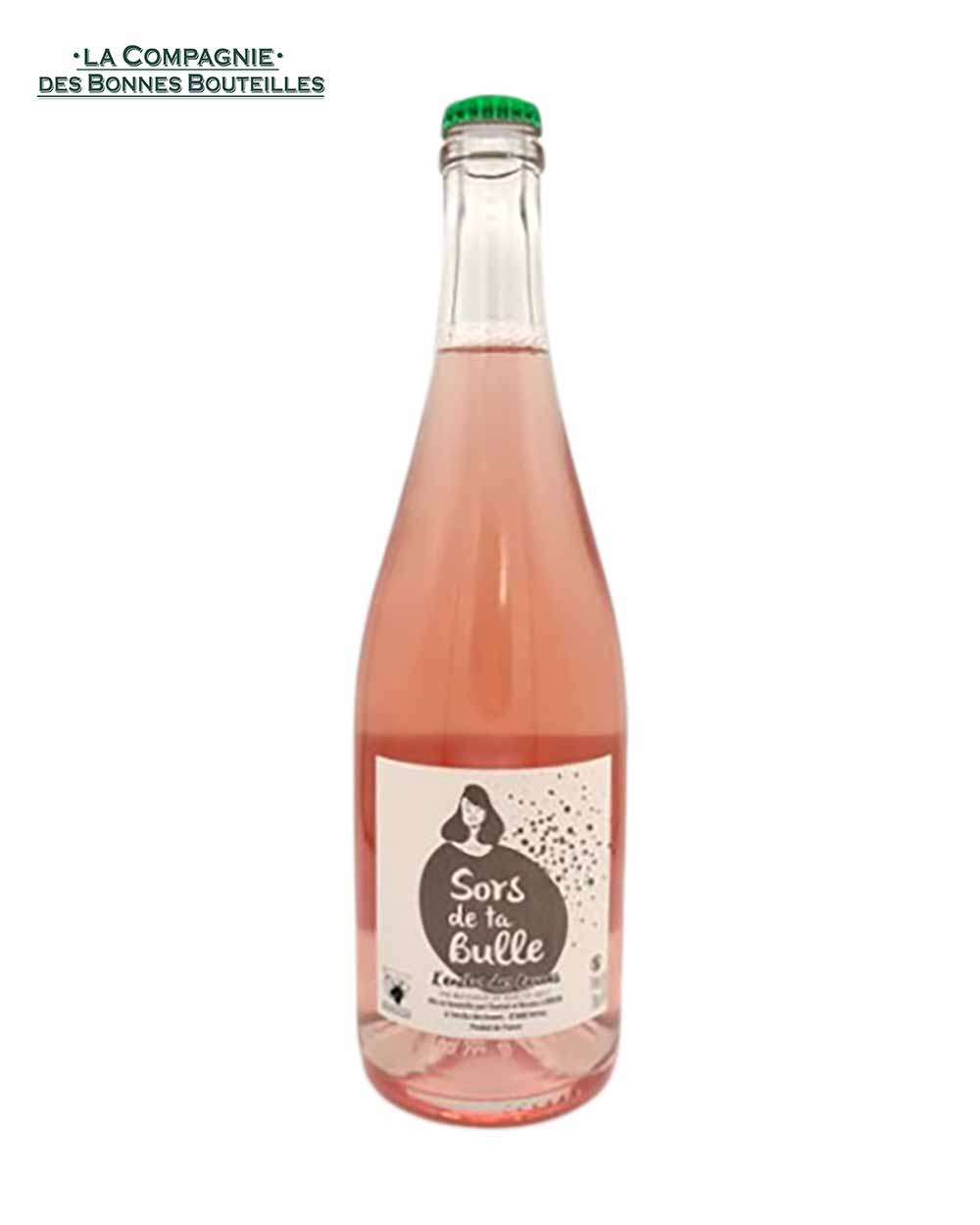 Vin Pétillant naturel rosé - L'enclos des Braves - Sors de ta bulle- 75 cl