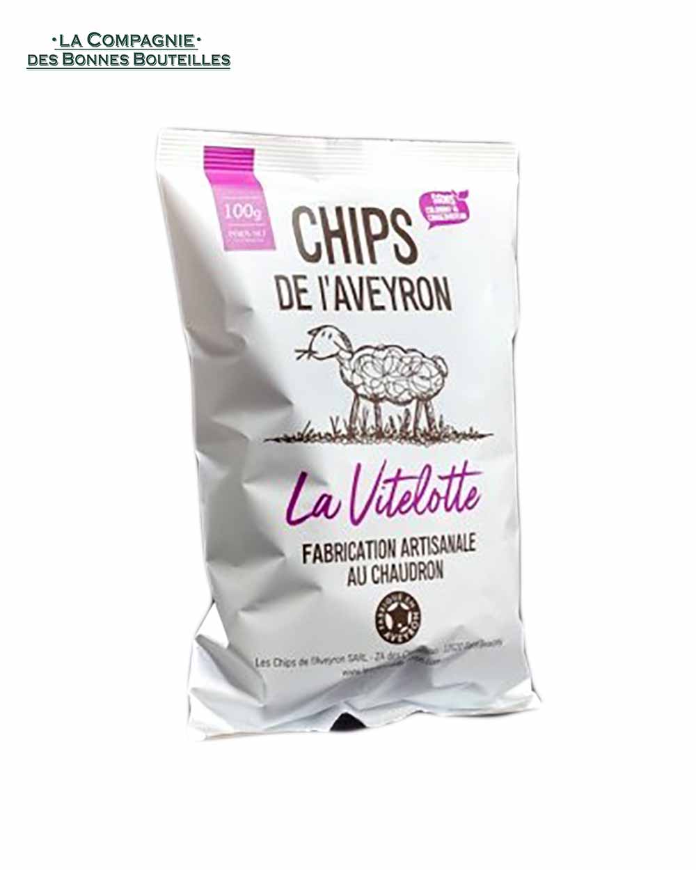 Chips La Vitelotte de l'Aveyron 100 gr
