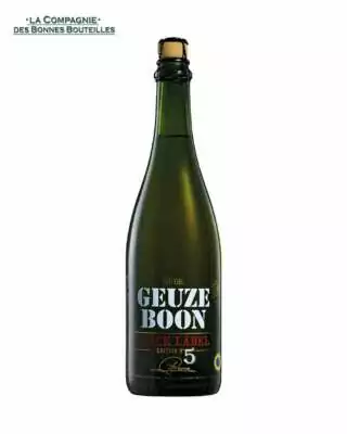 Bière Boon Oude Geuze - Black Label N°5 - 75 cl