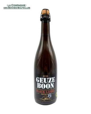 Bière Boon Oude Geuze - Black Label N°6 - 75 cl
