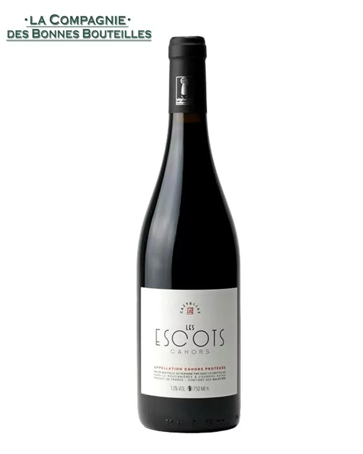 vin rouge Domaine du Castellas - Cahors - Les Escots - 2019 - 75cl