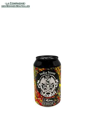 Bière La Débauche - black ale - Indian Stout 33cl can