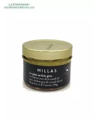 Charcuterie Millas - Pâté au foie gras - 180gr
