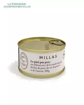 Charcuterie Millas - Pâté pur porc - 200 gr