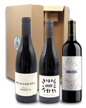 coffret grands vins de gastronomie - rouge 3 bouteilles