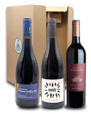 coffret vin le meilleur du languedoc rouge - 3 bouteilles