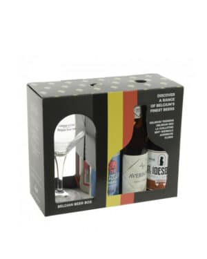 Coffret Belgian Box - 6 bières et 1 verre
