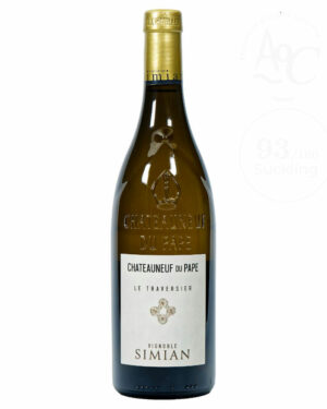vin blanc - Simian - Châteauneuf-du-pâpe - Traversier Blanc- 2020- 75 cl