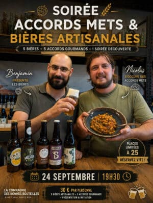 Soirée Bière à Table - Accords Mets & bières - 24 septembre 2026