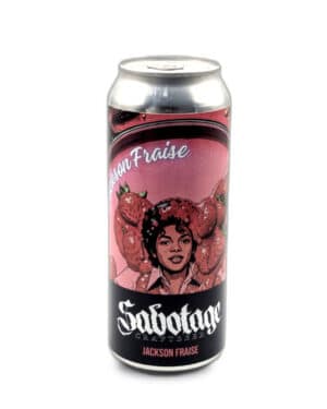 Bière Sabotage - Jackson Fraise - Pastry Sour Fraise Tonka Basilic - 50cl - VP