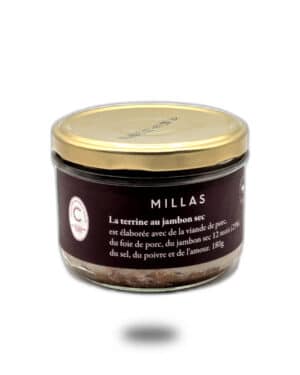 Charcuterie Millas - Pâté au jambon sec - 180gr